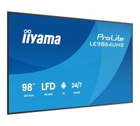 Iiyama LE9864UHS-B1AG visualizzatore di messaggi Pannello piatto per segnaletica