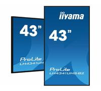 iiyama LH4341UHS-B2 visualizzatore di messaggi 108 cm (42.5") LCD 500 cd/m² 4K Ultra HD Processore integrato Android 8.0 18/7