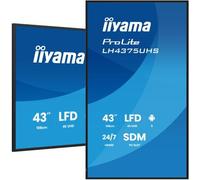iiyama ProLite LH4375UHS-B2AG Display per segnaletica digitale 4K da 43" con funzionamento 24 ore su 24, 7 giorni su 7, sistema operativo Android, funzione Signal FailOver e slot Intel® SDM.