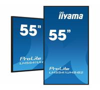 iiyama LH5541UHS-B2 visualizzatore di messaggi Design chiosco 138,7 cm (54.6") LCD 500 cd/m² 4K Ultra HD Nero Processore integrato 18/7