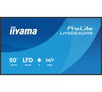 iiyama Prolite LH6564UHS-B1AG - Display digitale da 164 cm, 65", pannello LED VA 4K UHD HDMI USB-C USB2.0 RS-232c RJ45 Android 14 OS iiSignage² WiFi Mediaplayer 24/7, antiriflesso, nero
