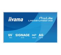 iiyama ProLite LH6581UHSG-1AG Display per segnaletica digitale 4K UHD da 65" con cornice rimovibile