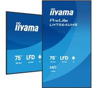 Iiyama LH7564UHS-B1AG visualizzatore di messaggi Pannello piatto per segnaletica