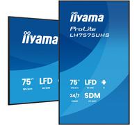 Iiyama prolite lh7575uhs-b2ag display per segnaletica digitale 4k d...