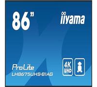 iiyama ProLite Pannello piatto per segnaletica digitale 2,17 m [85.6] LCD Wi-Fi 500 cd/mÂ² 4K Ultra HD Nero Processore integr