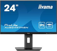 iiyama Monitor Desktop XUB2497HSN-B1-23.8", Full HD LED, IPS, 1920 x 1080/100Hz, 1H1DP1C, HAS, RJ45, Nero