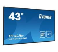 iiyama PROLITE LE4341S-B2 Pannello piatto per segnaletica digitale 108 cm (42.5") LCD 350 cd/m² Full HD Nero 18/7