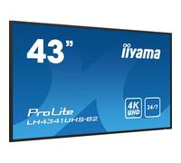 iiyama ProLite LH4341UHS-B2 Monitor professionale per segnaletica digitale con risoluzione 4K e funzionamento ininterrotto 24/7.