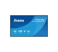 iiyama Prolite LH4364UHS-B1AG - Display digitale da 108 cm, 43", pannello LED da 4 K, UHD HDMI, USB-C USB2.0, RS-232c, RJ45, Android 14 OS iiSignage², lettore multimediale WiFi 24/7, antiriflesso,