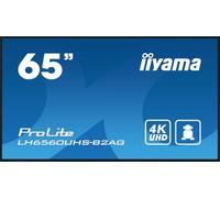 iiyama Prolite LH6560UHS-B2AG - Display digitale per segnaletica VA, 164 cm, 64,5", pannello LED 4 K, UHD HDMI, uscita audio USB2.0 RS-232c RJ45, lettore multimediale Android 11 OS WiFi 24/7, colore:
