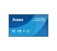 iiyama Prolite LH6564UHS-B1AG - Display digitale da 164 cm, 65", pannello LED VA 4K UHD HDMI USB-C USB2.0 RS-232c RJ45 Android 14 OS iiSignage² WiFi Mediaplayer 24/7, antiriflesso, nero