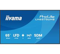 iiyama Prolite LH6575UHS-B2AG - Display digitale per segnaletica IPS LED 4K UHD HDMI DP in/Out Daisy Chain USB2.0 RS-232c RJ45 per Android 11OS iSignage² iiControl iiShare WiFi SDM-S 24/7