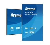 iiyama ProLite LH8675UHS-B2AG Display signage 4K da 86″ con Android 11, 500 cd/m², funzionamento 24/7 e slot SDM