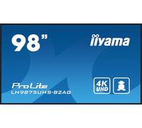 iiyama Prolite LH9875UHS-B2AG - Display digitale da 247,7 cm, 97,5" IPS LED Panel 4K UHD VGA DVI HDMI DP in/Out DaisyChain USB2.0 RS-232c RJ45, lettore multimediale Android OS WiFi OPS Micro-SD 24/7,