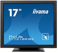 iiyama ProLite T1731SR-B5 - LED monitor - 17' - touchscreen - 1280 x 1024 - TN - 250 cd/m² - 1000:1 - 5 ms - HDMI, VGA, DisplayPort - speakers - matte black