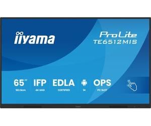 iiyama ProLite TE6512MIS-B4AG Touchscreen interattivo 4K UHD da 65" per lavorare insieme in modo interattivo