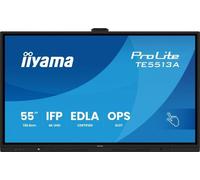 iiyama Prolite TE6513A-B1AG - Display IPS LED grande formato da 163,9 cm, 64,5", 4 K, UHD 40 punti touch, PureTouch IR- HDMI DP USB-C USB3.2 RS-232c RJ45 HDMI-Out 7H OPS WiFi Android 14 OS iControl