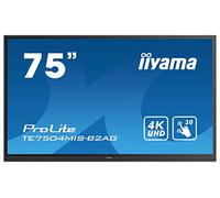 iiyama ProLite TE7504MIS-B2AG - Display IPS LED grande formato 4K UHD 20 punti touch IR-MMultitouch (VGA, HDMI, USB-C, USB3.0, RS-232c, RJ45) 7H, slot per PC, WLAN, Android OS, AntiGlare, 24/7