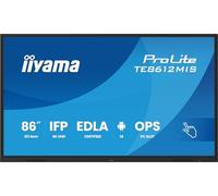 iiyama Prolite TE8612MIS-B4AG - Display IPS DLED grande, 217,4 cm, 86", 4K UHD 40 punti touch PureTouch IR VGA HDMI DP USB-C USB3.2 RS-232c RJ45 HDMI-Out 7H OPS WiFi Android 14 OS iControl AntiGlare