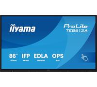 iiyama Prolite TE8613A-B1AG - Display IPS LED grande formato da 217,4 cm, 85,6", 4 K, UHD 40 punti touch, PureTouch IR- HDMI DP USB-C USB3.2 RS-232c RJ45 HDMI-Out 7H OPS WiFi Android 14 OS iControl