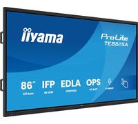 iiyama ProLite TE8615A-B2AG - Display interattivo IPS, 217,4 cm, 86", 4K UHD 40 punti touch DeepContrast-IR++ HDMI DP USB-C DP-Alt USB2.0/3.2 RJ45 WiFi OPS Android 14 Google EDLA PIR NFC AntiGlare 24