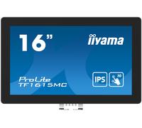 iiyama ProLite TF1615MC-B1 Monitor PC 39,6 cm (15.6") 1920 x 1080 Pixel Full HD Touch screen Nero