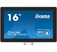 iiyama ProLite TF1615MC-B1 Monitor PC 39,6 cm (15.6") 1920 x 1080 Pixel Full HD Touch screen Nero