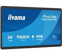 iiyama Prolite TW2424AS-B3P - Schermo LED IPS da 60,5 cm 23,8" Full HD a 10 punti multitouch capacitivo Android 14 USB-C Out Audio in USB3.2/2.0 RJ45 PoE WiFi Bluetooth SD Slot antiriflesso