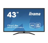 iiyama X4373UHSU-B1-42.5", VA, 3840X2160, 60Hz, 2H1DP1mDP, 1DP-out