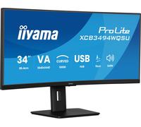 iiyama ProLite XCB3494WQSU-B1 34" VA CURVO UWQHD 120Hz USB-A Altoparlanti Altezza Regolabile