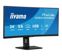 iiyama ProLite XCB3494WQSU-B1 Monitor PC 86,4 cm (34") 3440 x 1440 Pixel UltraWide Quad HD LED Nero