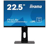 iiyama Prolite XUB2395WSU-B1 57.15 cm, 22.5 Pollici, IPS LED-Monitor 16:10, VGA, HDMI, DisplayPort, USB2.0, Ultra-Slim-Line, Regolabile in Altezza, Pivot, Nero