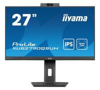 iiyama ProLite XUB2790QSUH-B1 27" IPS QHD 100Hz USB-C Webcam Altoparlanti Altezza Regolabile