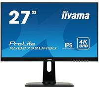 iiyama ProLite XUB2792UHSU-B1 68.4 cm, 27 Pollici, IPS LED-Monitor 4K UHD, DVI, HDMI, DisplayPort, 2xUSB3.0, Ultra-Slim-Line, Regolabile in Altezza, Pivot, Nero