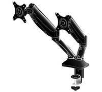IIYAMA - Supporto da Scrivania DS3002C-B1 per 2 Monitor 10 pollici - 27 pollici con 2 Braccia Portata 5 kg per Braccio