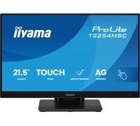 iiyama Prolite T2254MSC-B2AG - Monitor LED IPS, 54,6 cm, 21,5", Full HD, 10 punti, multitouch Optical-Bonded capacitivo, HDMI DP USB 3.2, rivestimento antiriflesso, regolazione dell'altezza 7H, MPP2.0