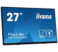 iiyama Monitor touchscreen da 27" T2755QSC-B1 Optical Bonded PCAP 10pt con vetro edge-to-edge, supporto tecnologia stilo attivo (MPP 2.0), rivestimento anti-impronta