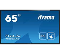 iiyama T6562AS-B1 visualizzatore di messaggi Pannello piatto interattivo 163,8 cm (64.5") IPS 500 cd/m² 4K Ultra HD Nero Touch screen Processore integrato Android 8.0 24/7