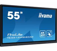 iiyama TE5512MIS-B3AG visualizzatore di messaggi Design chiosco 139,7 cm (55) LCD Wi-Fi 400 cd/m² 4K Ultra HD Nero Touch screen Processore integrato Android 11 18/7 (TE5512MIS-B3AG)