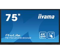 iiyama TE7512MIS-B3AG visualizzatore di messaggi Design chiosco 190,5 cm (75) LCD Wi-Fi 400 cd/m² 4K Ultra HD Nero Touch screen Processore integrato Android 11 24/7 (TE7512MIS-B3AG)