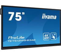 iiyama - Monitor 75' IPS TE7512MIS-B3AG 3840 x 2160 Ultra HD PureTouch-IR Tempo di Risposta 8 ms Frequenza di Aggiornamento 60 Hz