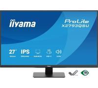 iiyama X2793QSU-B1 Monitor ProLite da 27" con tecnologia IPS, risoluzione QHD, cornici sottili su tutti e quattro i lati e hub USB