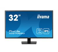iiyama Monitor Desktop X3270QSU-B1, 31.5", QHD LED, IPS, 2560 x 1440/100Hz, 1H1DP, Nero