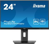 IIYAMA XUB2497HSN-B2 24inch IPS FHD 100Hz 300cd/m2 1ms HDMI DP DP Out 3xUSB 3.2 USB C 7.5W LAN Speakers 15cm Height Adj. Stand