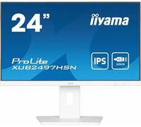 IIYAMA XUB2497HSN-W2 24inch IPS FHD 300cd/m2 1ms HDMI DP DP OUT 3xUSB 3.2 USB C 7.5W LAN Speakers 15cm Height Adj. Stand White