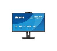 Iiyama XUB2790QSUH-B1 27" Windows Hello Cam IPS 100Hz Slim Bezel, 4ms, 2560x1440, HDMI/DP, USB-C (65W PD), Supporto regolabile in altezza, Webcam