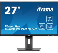IIYAMA XUB2797UHSNP-B1 27inch IPS UHD 350cd/m2 4ms 15cm height adj. Stand HDMI DP USB-C Dock LAN Speakers