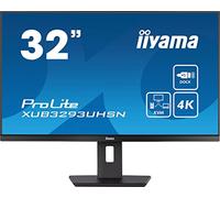 iiyama ProLite XUB3293UHSN-B5 Monitor PC 80 cm [31.5] 3840 x 2160 Pixel 4K Ultra HD LCD Nero (32 PROLITE - 32’’ Black LED UHD Height Adjustable DisplayPort USB and HDMI) [XUB3293UHSN-B5]