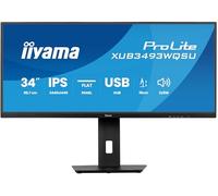 iiyama XUB3493WQSU-B6 Monitor, 34", IPS, 3440x1440/120Hz, 2H2DP, HAS