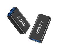 iJiGui Adattatore USB 3.0 Femmina a Femmina 2Pezzi, Connettore di Espansione Adattatore USB 3.0, per il Collegamento di Due Cavo USB Maschio, Connettore di Prolunga